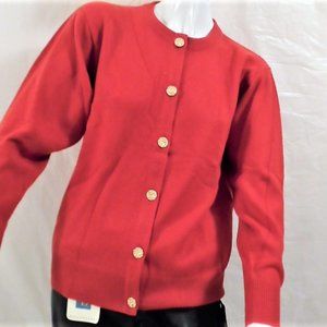 BALLANTYNE NEW WITH TAG 100% PURE CASHMERE SWEATER MADE-IN-SCOTLAND